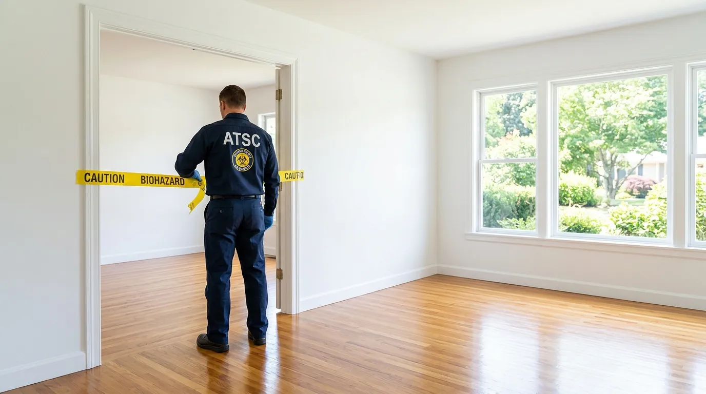 Certified biohazard cleanup crew performing Trauma Scene Cleanup in Chelsea